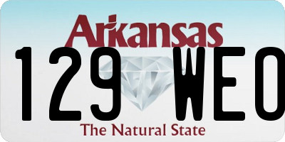 AR license plate 129WEO
