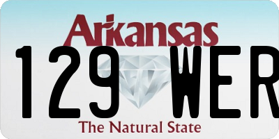 AR license plate 129WER