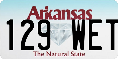 AR license plate 129WET