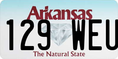 AR license plate 129WEU