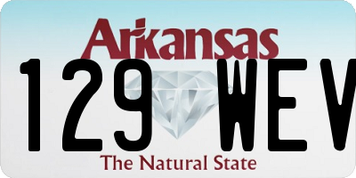 AR license plate 129WEV