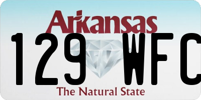 AR license plate 129WFC