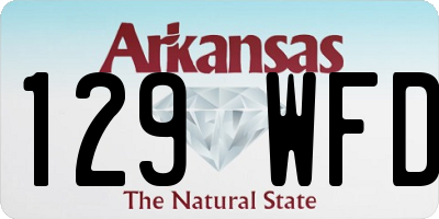 AR license plate 129WFD