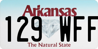 AR license plate 129WFF