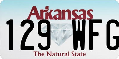 AR license plate 129WFG