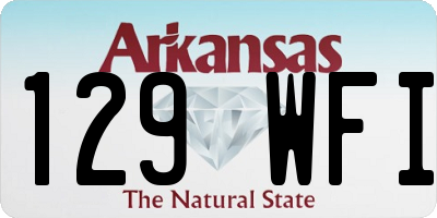 AR license plate 129WFI