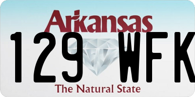 AR license plate 129WFK