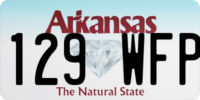 AR license plate 129WFP