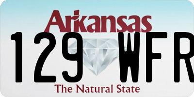 AR license plate 129WFR