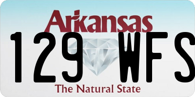 AR license plate 129WFS