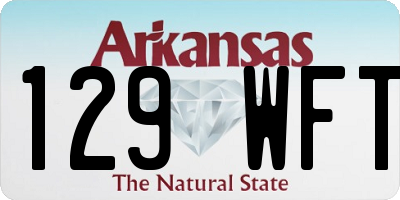 AR license plate 129WFT