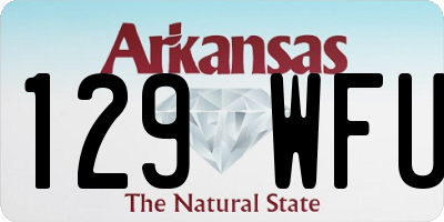 AR license plate 129WFU
