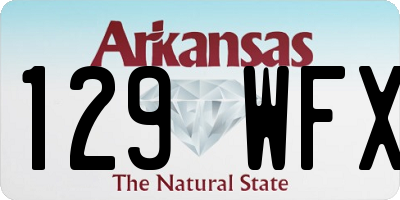AR license plate 129WFX