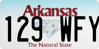 AR license plate 129WFY