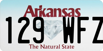 AR license plate 129WFZ