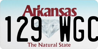 AR license plate 129WGC