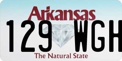 AR license plate 129WGH