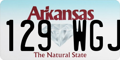 AR license plate 129WGJ
