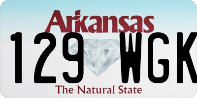 AR license plate 129WGK