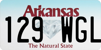 AR license plate 129WGL