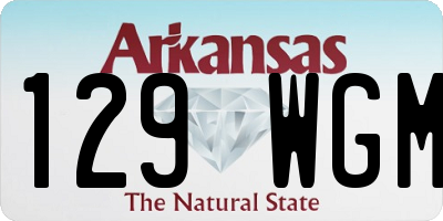 AR license plate 129WGM