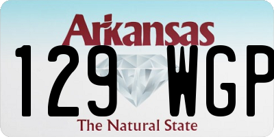 AR license plate 129WGP