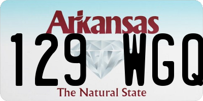 AR license plate 129WGQ