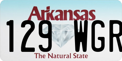 AR license plate 129WGR