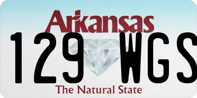 AR license plate 129WGS