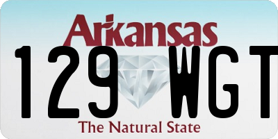 AR license plate 129WGT