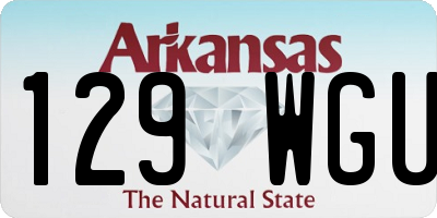 AR license plate 129WGU