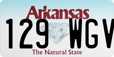 AR license plate 129WGV