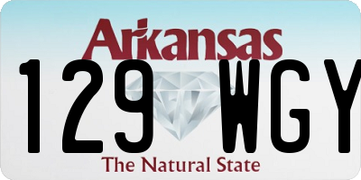 AR license plate 129WGY