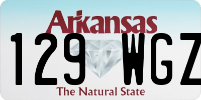AR license plate 129WGZ