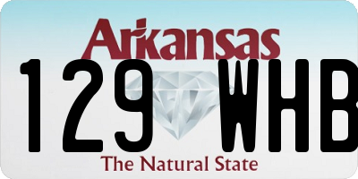 AR license plate 129WHB