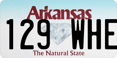 AR license plate 129WHE