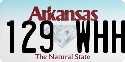 AR license plate 129WHH