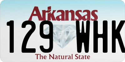 AR license plate 129WHK