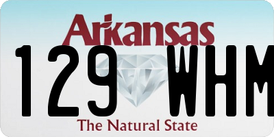 AR license plate 129WHM