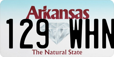 AR license plate 129WHN