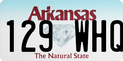AR license plate 129WHQ