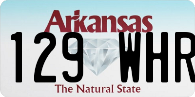 AR license plate 129WHR