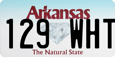 AR license plate 129WHT