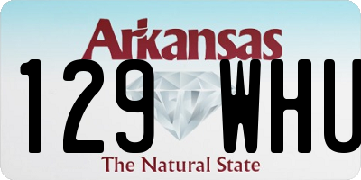 AR license plate 129WHU