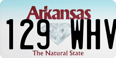 AR license plate 129WHV