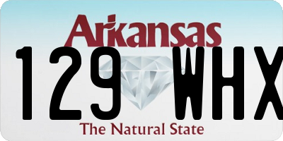 AR license plate 129WHX
