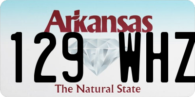 AR license plate 129WHZ