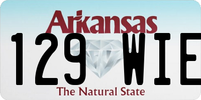 AR license plate 129WIE