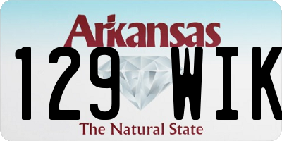 AR license plate 129WIK