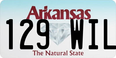 AR license plate 129WIL
